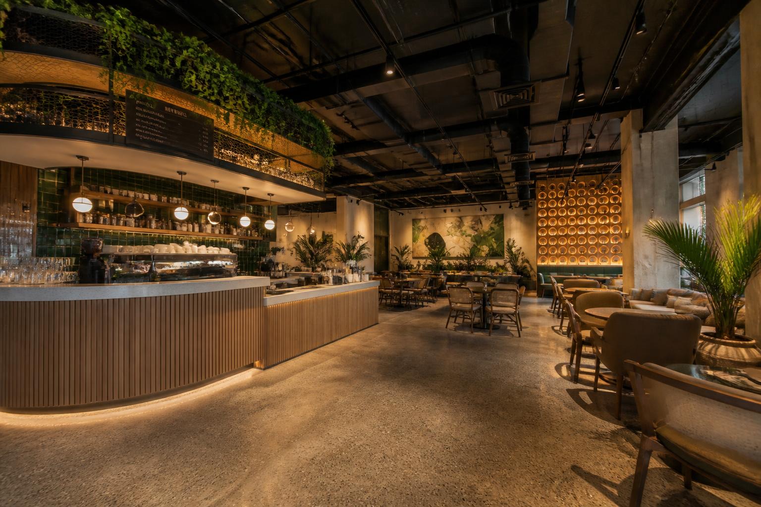 Café and restaurant fit-out interior